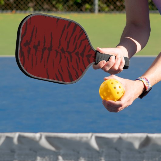 Red Tiger digitale print Pickleball Paddle (Insitu)
