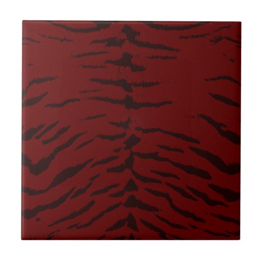 Red Tiger digitale print Tegeltje (Voorkant)