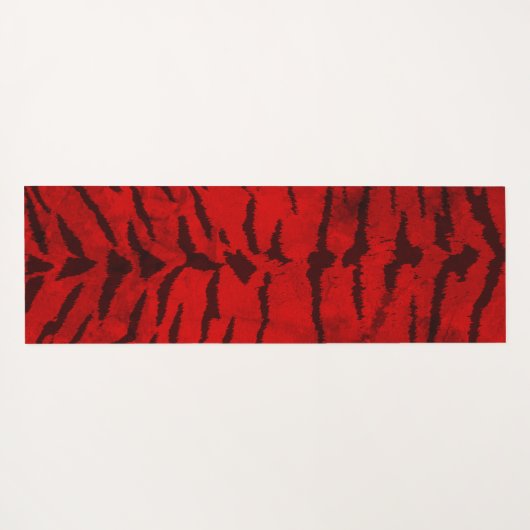 Red Tiger digitale print Yogamat (Achterkant (horizontaal))