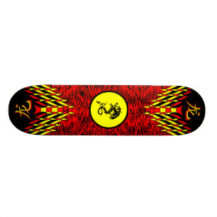 Red Tiger Dragon Skateboard