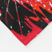 Red Tiger Head - Tiger Fleece Blanket (Hoek)