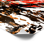 Red Tiger Head - Tiger Poster print glossy (Hoek)