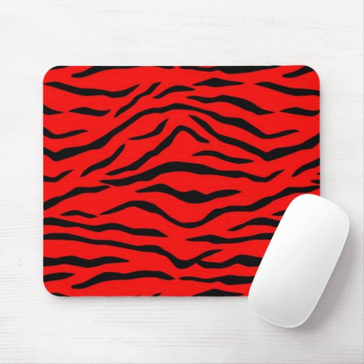 Red Tiger Pattern Muismat (Met muis)