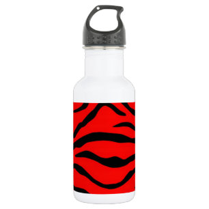 Red Tiger Pattern Waterfles
