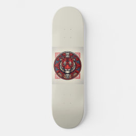 Red Tiger Square Persoonlijk Skateboard