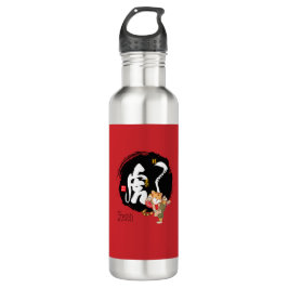 Red Tiger Symbol, Kung Fu Tiger, Chinees nieuwjaar Waterfles