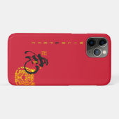 Red Tiger Wild & Free Chinoiserie Chic Case-Mate iPhone Case (Achterkant (horizontaal))