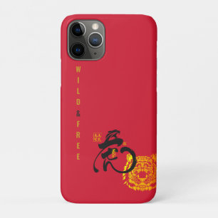Red Tiger Wild & Free Chinoiserie Chic Case-Mate iPhone Case