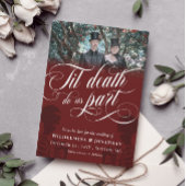 Red Til Death Do ons Part Photo Save the Date