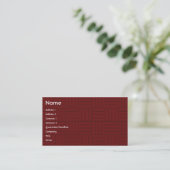 Red Tile - Business Visitekaartje (Staand voorkant)