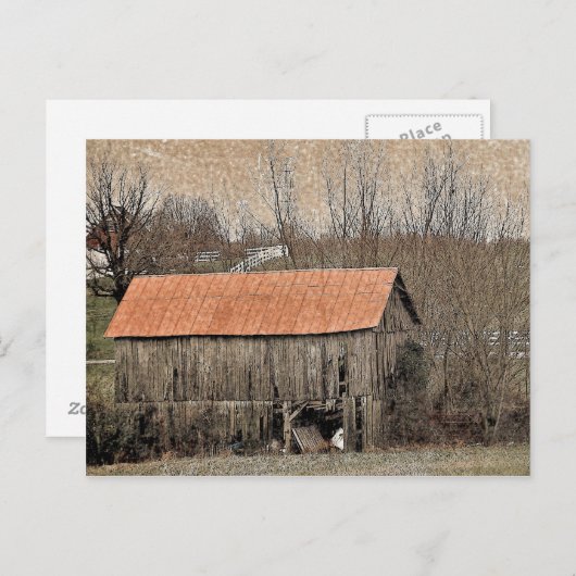 Red Tin Roof Briefkaart (Voorkant / Achterkant)