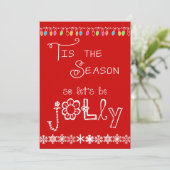 Red Tis de uitnodiging van de Seizoenpartij (Staand voorkant)