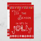 Red Tis de uitnodiging van de Seizoenpartij (Voorkant / Achterkant)