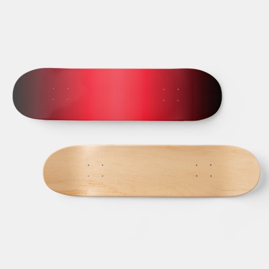 Red to Black Gradient Skateboard (Horizontaal)