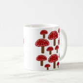 Red Toadstool Forest padroom Koffiemok (Voorkant rechts)