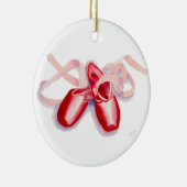 Red Toes Shoes Keramisch Ornament (Rechts)