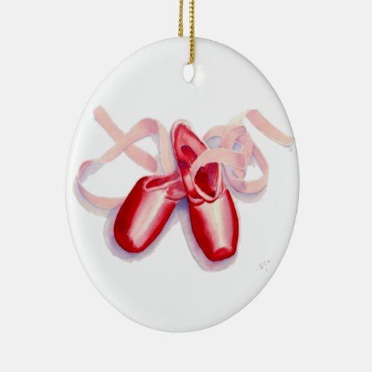 Red Toes Shoes Keramisch Ornament (Rechts)