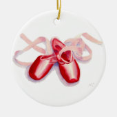 Red Toes Shoes Keramisch Ornament (Voorkant)