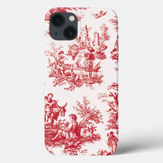 Red Toile Case-Mate iPhone Case (Achterkant)