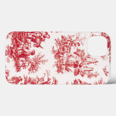 Red Toile Case-Mate iPhone Case (Achterkant (horizontaal))