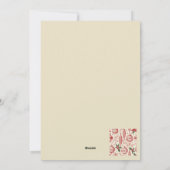 Red Toile Chinoiserie Christmas Ornaments Feestdagenkaart (Achterkant)