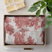 Red Toile Countryside Scene (8) Tissuepapier (Geschenk)