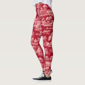 Red Toile de Jouy Leggings (Links)