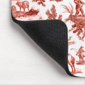 Red Toile de Jouy Muismat (Hoek)