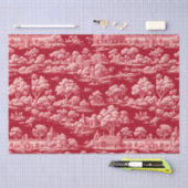 Red Toile de Jouy Tissuepapier (Craft)