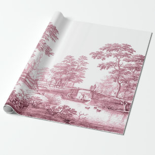 Red Toile  Franse ontkoppeling Cadeaupapier