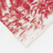 Red Toile Holiday Fleece Deken (Hoek)