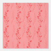 Red Toile Inspired Wallpaper Behang (Voorkant)