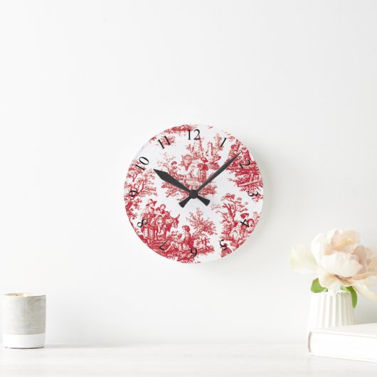 Red  Toile Ronde Klok (Huis)