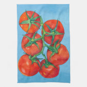 Red Tomaten blue Kitchen Towel Theedoek (Verticaal)