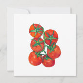 Red Tomaten Feast Invitation Card Kaart (Achterkant)