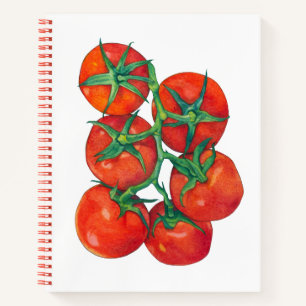 Red Tomaten Spiral notebook Notitieboek