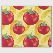 Red tomato and fruits seamless pattern designabstr cadeaupapier (Vlak)