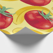 Red tomato and fruits seamless pattern designabstr cadeaupapier (Hoek)