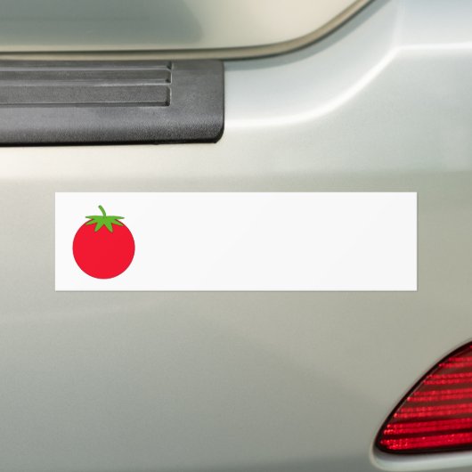 Red Tomato. Bumpersticker (Op auto)