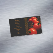 Red Tomato Elegant Black Brown Magnetisch Visitekaartje (Voorbeeld)
