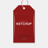 Red Tomato Ketchup Gift Label Cadeaulabel (Voorkant)