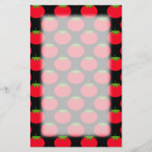 Red Tomato Pattern. Briefpapier (Voorkant)
