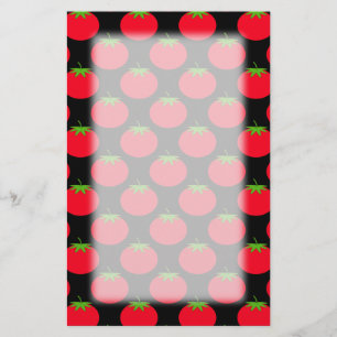 Red Tomato Pattern. Briefpapier