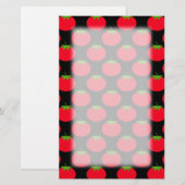 Red Tomato Pattern. Briefpapier (Voorkant / Achterkant)