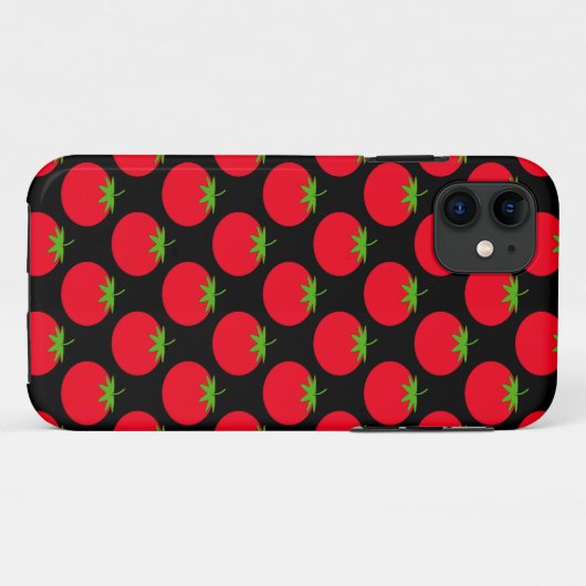 Red Tomato Pattern. Case-Mate iPhone Case (Achterkant (horizontaal))