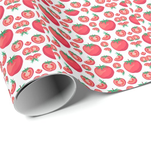 Red Tomato Pattern doet zo grappig Cadeaupapier (Rol Hoek)