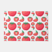 Red Tomato Pattern doet zo grappig Deurmat (Voorkant)