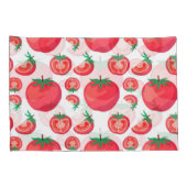 Red Tomato Pattern doet zo grappig Kussensloop (Achterkant-Rechts)