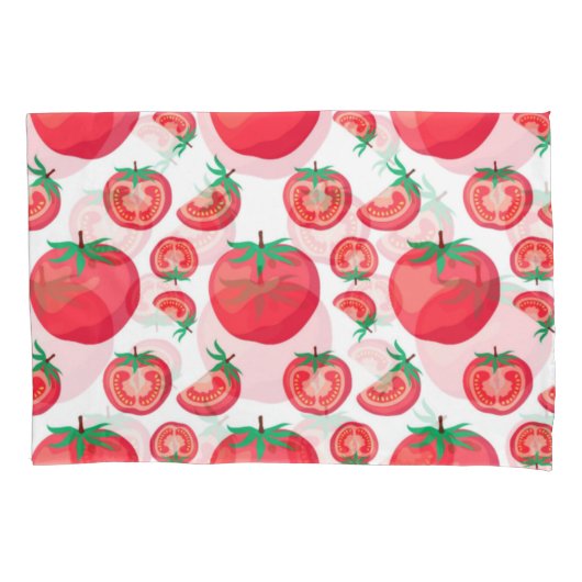Red Tomato Pattern doet zo grappig Kussensloop (Voorkant-Links)