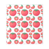 Red Tomato Pattern doet zo grappig Notitieblok (Voorkant)